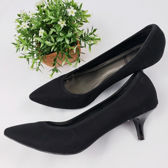 impo stretch black heels